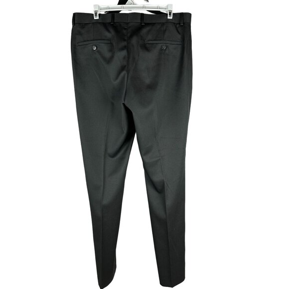 APT. 9 Mens Extra Slim Fit Dress Pants 33x32 Black 98% Polyester 2% Spandex - Picture 2 of 6